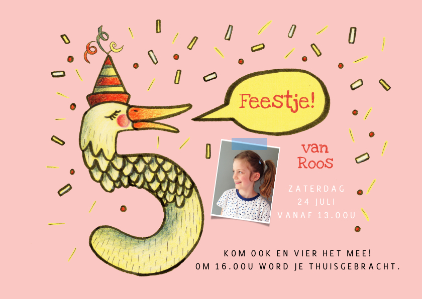 Kinderfeestje 5 Jaar Gans Kinderfeestjes Kaartje2go Kinderfeestje 5 Jaar Gans Kinderfeestjes Kaartje2go