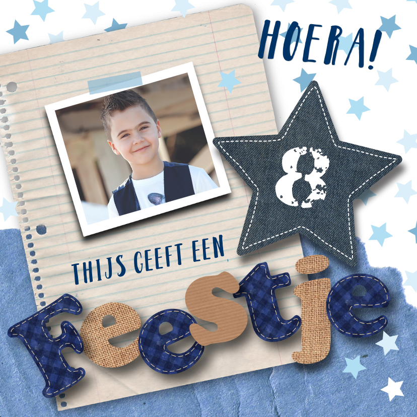 Kinderfeestje jongen foto sterren stoer - Kinderfeestjes Kinderfeestjes - Kinderfeestje jongen foto sterren stoer