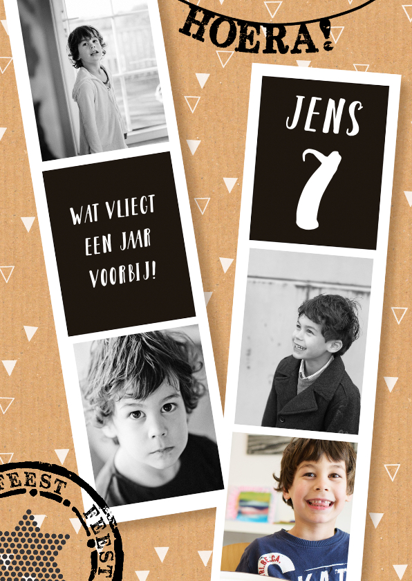Kinderfeestje jongen strip foto - Kinderfeestjes Kinderfeestjes - Kinderfeestje jongen strip foto
