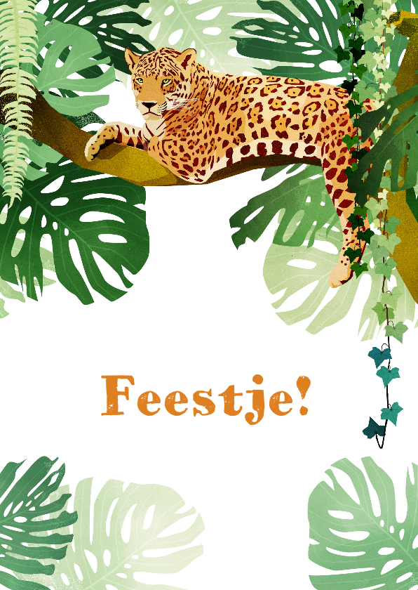Kinderfeestje jungle uitnodiging - Kinderfeestjes Kinderfeestjes - Kinderfeestje jungle uitnodiging
