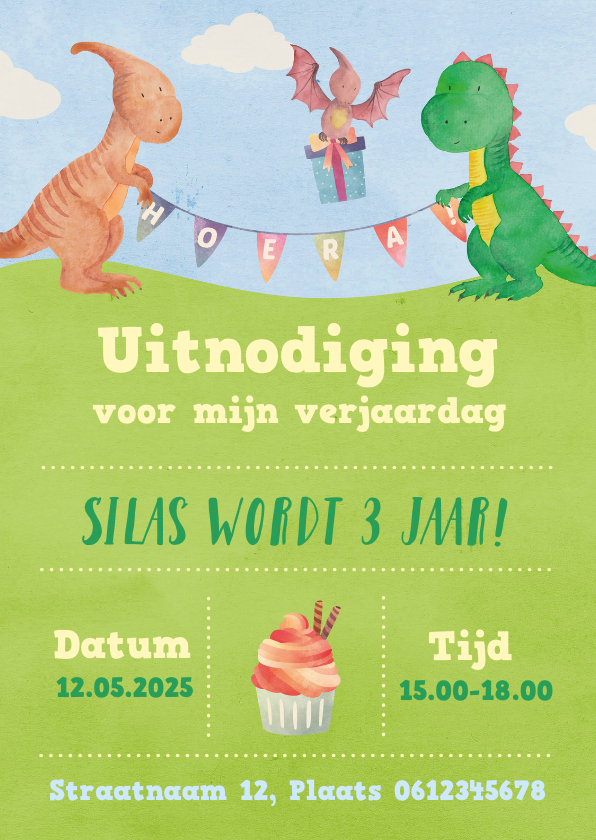 Kinderfeestjes - Kinderfeestje kleine dino's