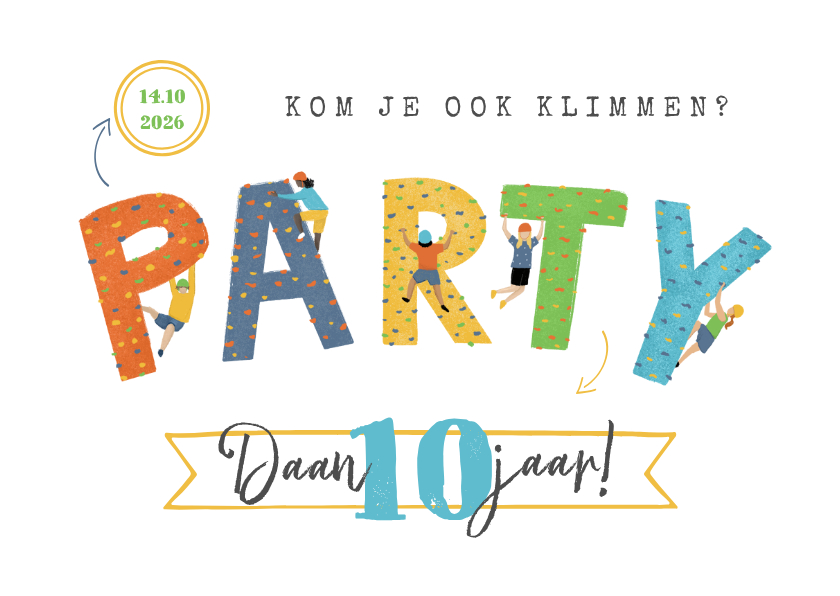 Kinderfeestjes - Kinderfeestje klimmen klimfeestje party vrolijk