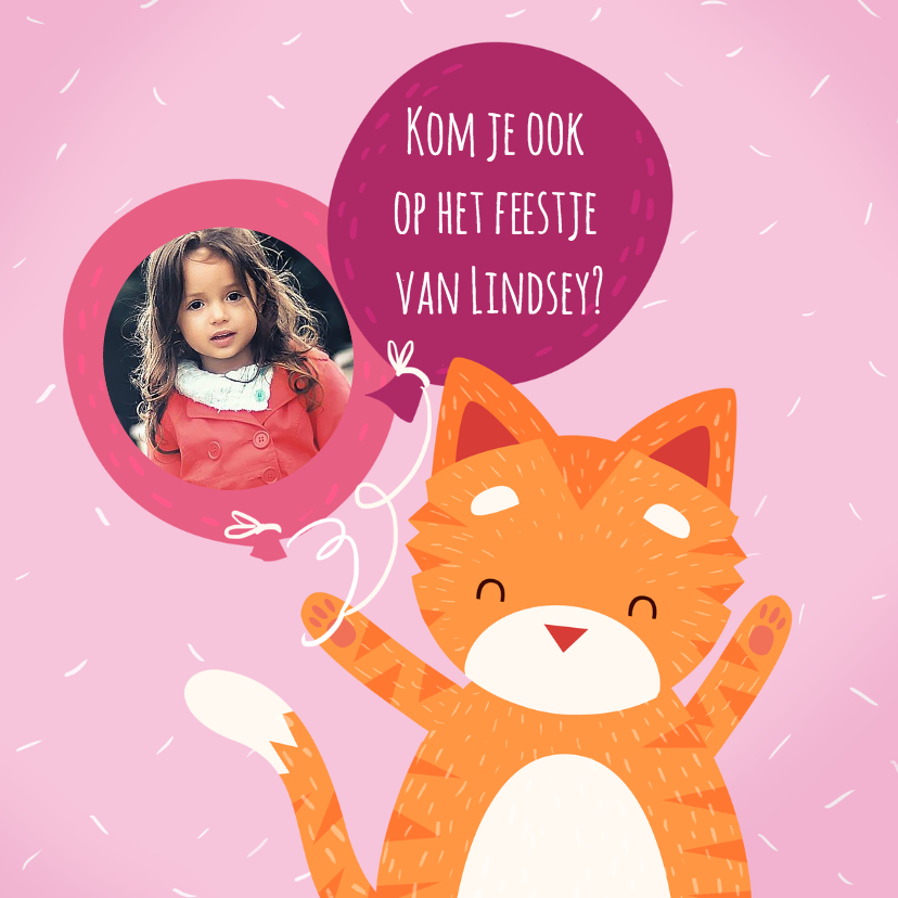 Kinderfeestje Knuffelkat met foto - Kinderfeestjes Kinderfeestjes - Kinderfeestje Knuffelkat met foto