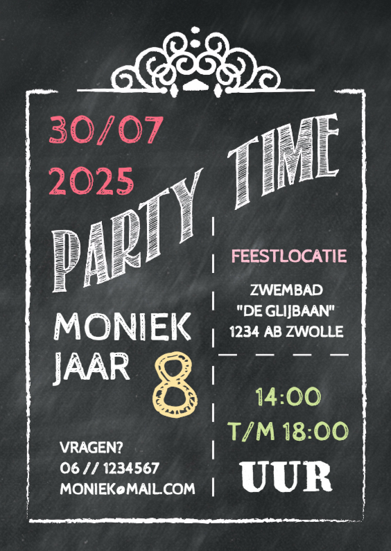 Kinderfeestje krijt - DH - Kinderfeestjes Kinderfeestjes - Kinderfeestje krijt - DH