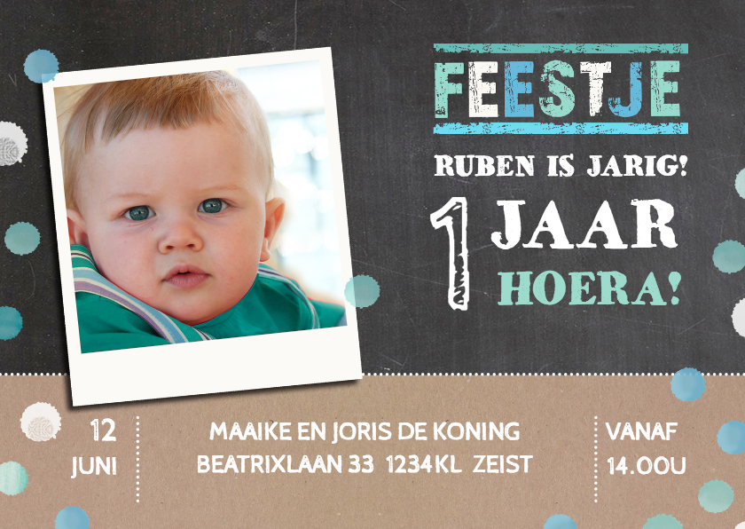 Kinderfeestje krijtbord confetti - Kinderfeestjes Kinderfeestjes - Kinderfeestje krijtbord confetti