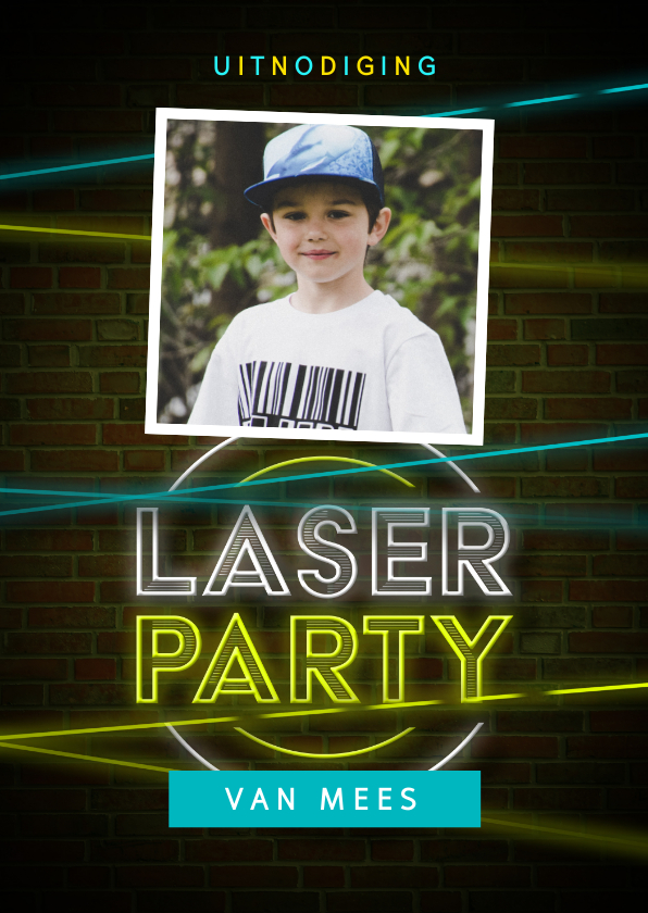 Kinderfeestjes - Kinderfeestje lasergamen jongen stoer foto laser
