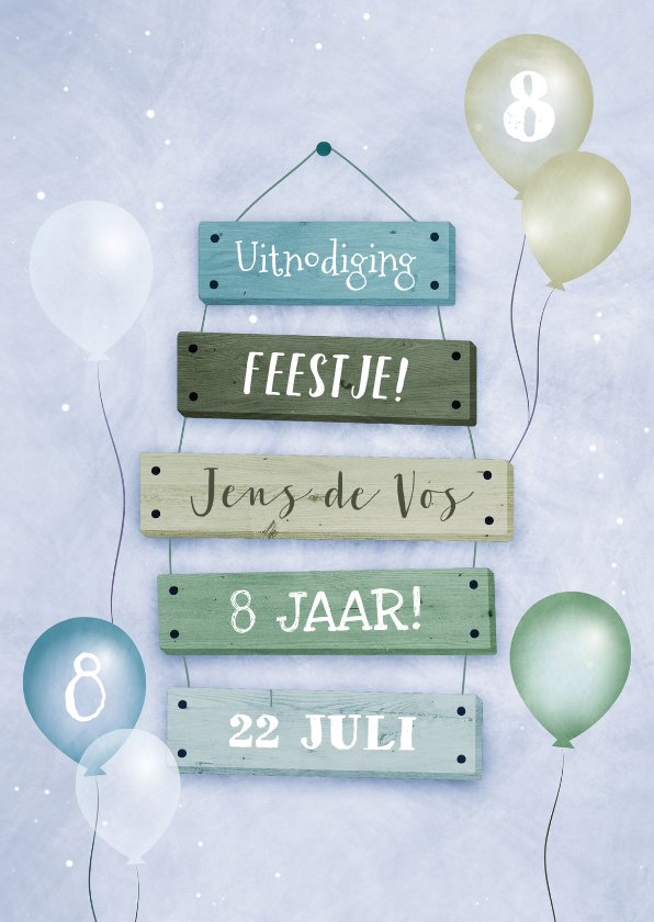 Kinderfeestjes - Kinderfeestje met feestelijke ballonnen en bordjes