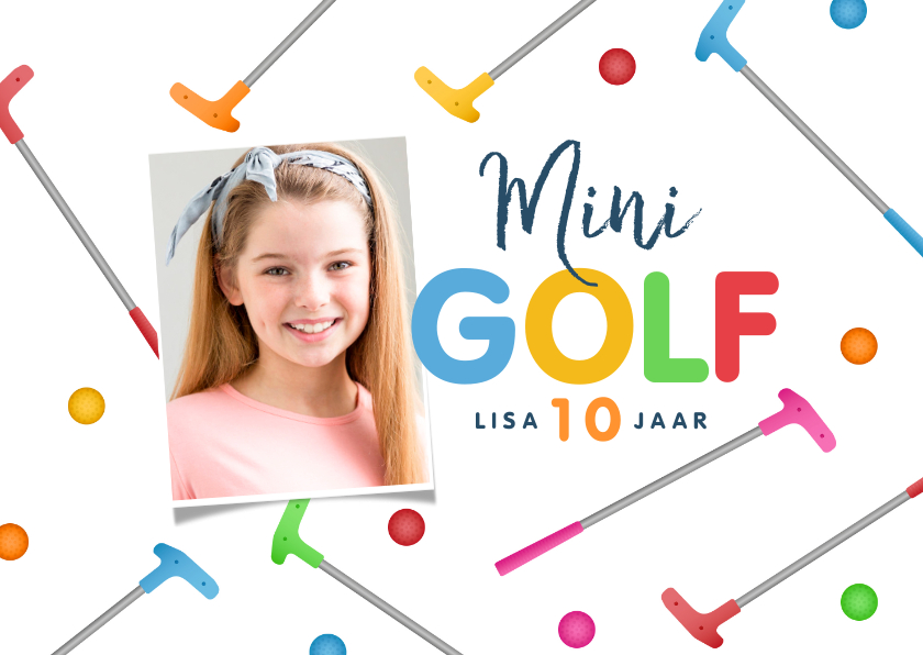 Kinderfeestjes - Kinderfeestje minigolf vrolijk foto feestje 