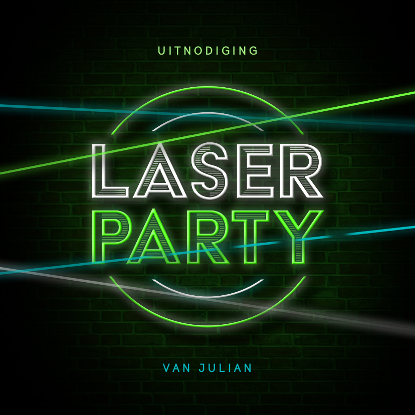 Kinderfeestje stoer lasergamen schieten laserparty neon - Kinderfeestjes Kinderfeestjes - Kinderfeestje stoer lasergamen schieten laserparty neon