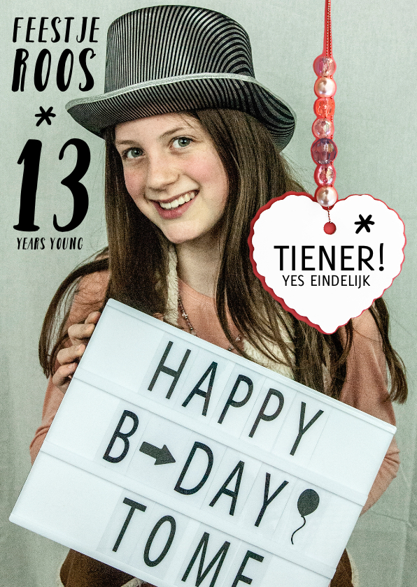 Kinderfeestje tiener foto hart - Kinderfeestjes Kinderfeestjes - Kinderfeestje tiener foto hart