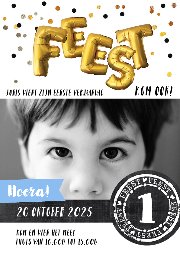 Kinderfeestje uitnodiging confetti feest - Kinderfeestjes Kinderfeestjes - Kinderfeestje uitnodiging confetti feest