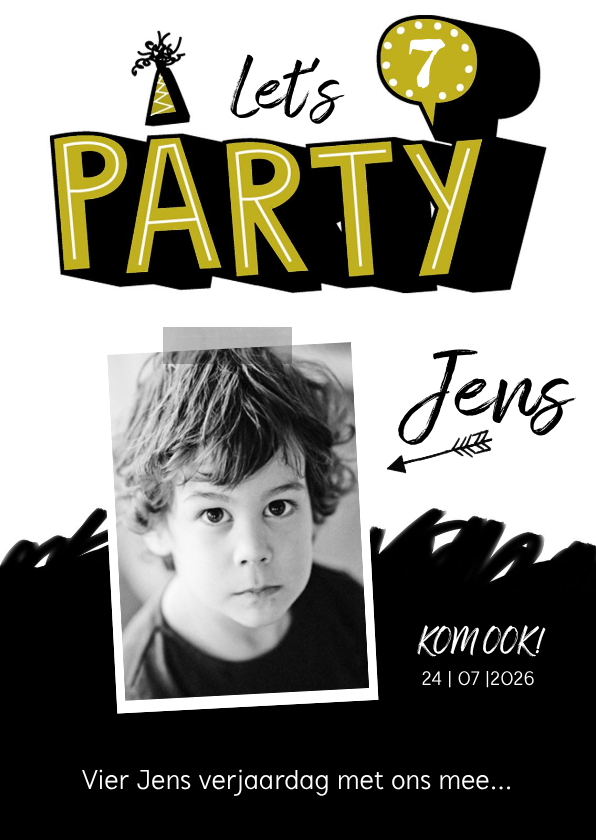 Kinderfeestje uitnodiging stoer graffiti party - Kinderfeestjes Kinderfeestjes - Kinderfeestje uitnodiging stoer graffiti party