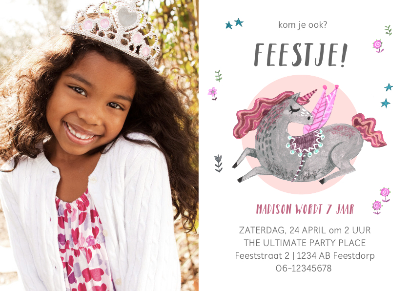 Kinderfeestje unicorn Pegasus paard - Kinderfeestjes Kinderfeestjes - Kinderfeestje unicorn Pegasus paard