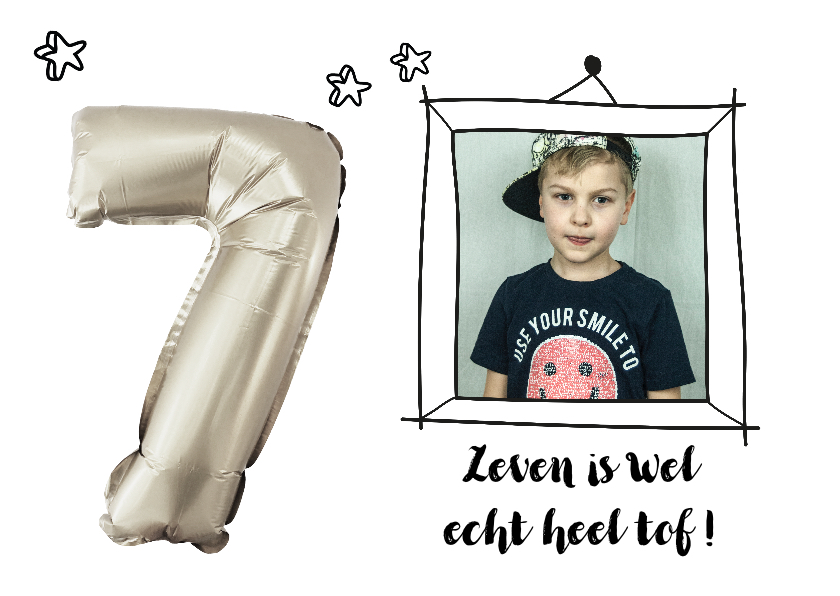 Kinderfeestje zeven jaar ballon zilver kleur aanpasbaar - Kinderfeestjes Kinderfeestjes - Kinderfeestje zeven jaar ballon zilver kleur aanpasbaar