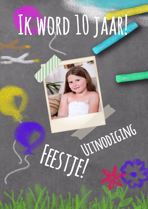 Krijtbordje feestje - BK - Kinderfeestjes Kinderfeestjes - Krijtbordje feestje - BK