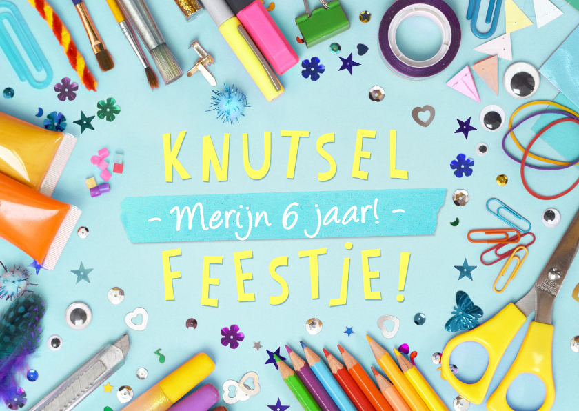 Leuke uitnodiging creatief kinderfeestje of knutselfeestje - Kinderfeestjes Kinderfeestjes - Leuke uitnodiging creatief kinderfeestje of knutselfeestje