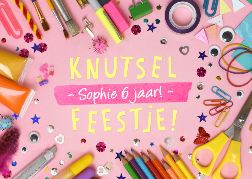Leuke uitnodiging knutsel- of creatief kinderfeestje - Kinderfeestjes Kinderfeestjes - Leuke uitnodiging knutsel- of creatief kinderfeestje