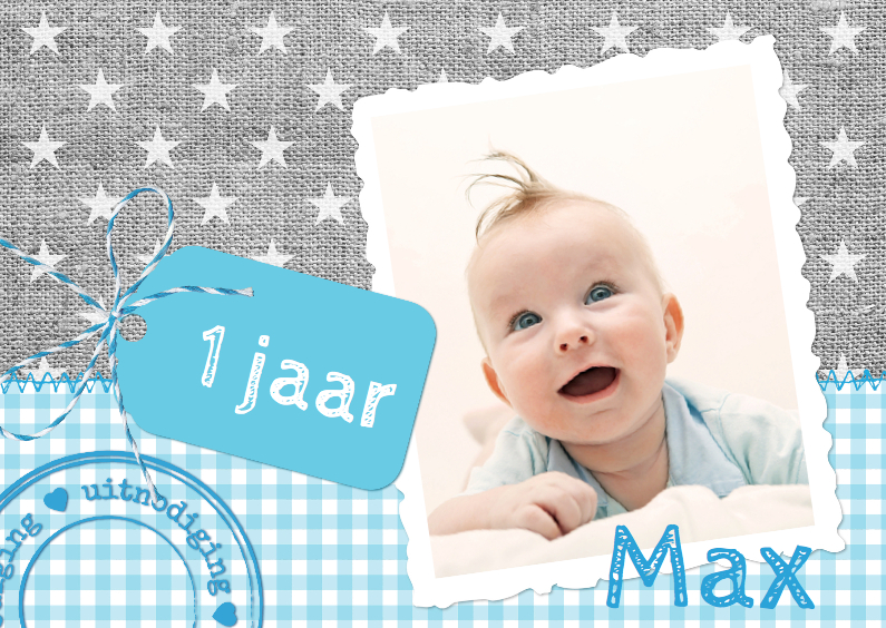 Linnen Sterren Label Jongen - Kinderfeestjes Kinderfeestjes - Linnen Sterren Label Jongen