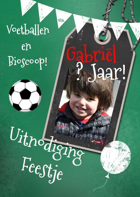 Schoolbord zelf invullen B - Kinderfeestjes Kinderfeestjes - Schoolbord zelf invullen B
