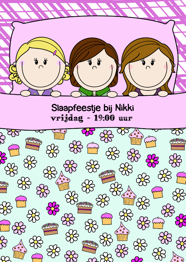 Slaapfeestje meisjes in groot bed - Kinderfeestjes Kinderfeestjes - Slaapfeestje meisjes in groot bed