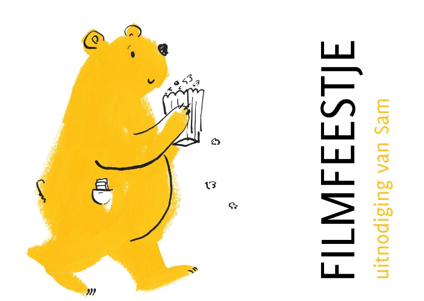Uitnodiging Bioscoop- Filmfeestje voor jongen en meisje - Kinderfeestjes Kinderfeestjes - Uitnodiging Bioscoop- Filmfeestje voor jongen en meisje