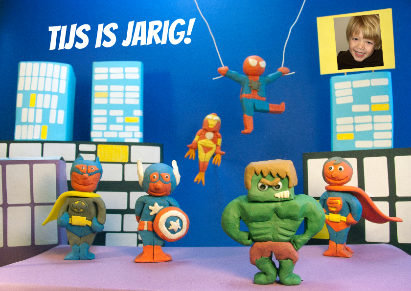 uitnodiging feest superhelden 3d - Kinderfeestjes Kinderfeestjes - uitnodiging feest superhelden 3d