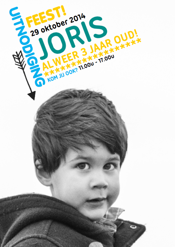 Uitnodiging feestje Joris - Kinderfeestjes Kinderfeestjes - Uitnodiging feestje Joris