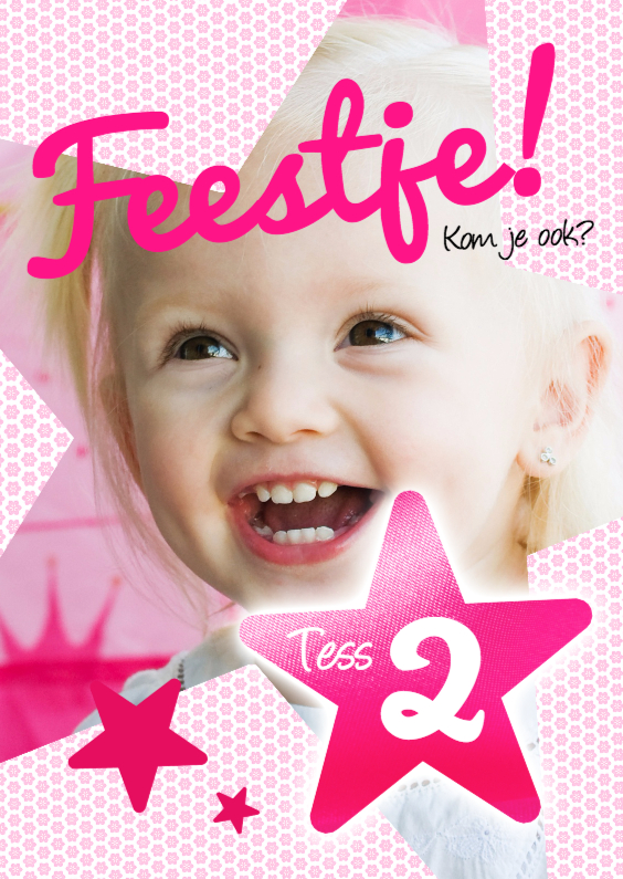 Uitnodiging kinderfeest meisje - Kinderfeestjes Kinderfeestjes - Uitnodiging kinderfeest meisje