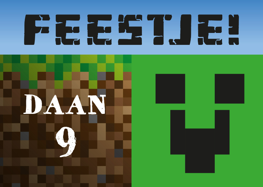 Kinderfeestjes - Uitnodiging kinderfeestje bouwspel