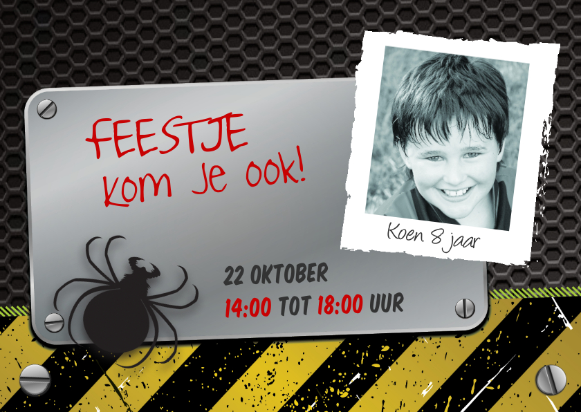 Uitnodiging kinderfeestje check-point - Kinderfeestjes Kinderfeestjes - Uitnodiging kinderfeestje check-point
