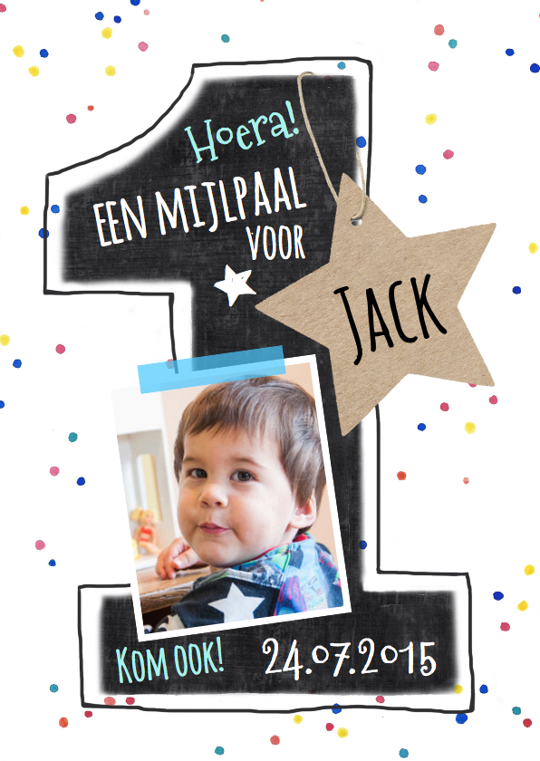 Uitnodiging Kinderfeestje Jack 1 - Kinderfeestjes Kinderfeestjes - Uitnodiging Kinderfeestje Jack 1