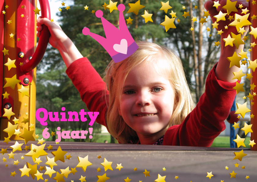 Uitnodiging Prinsessenfeest Eigen Foto - Kinderfeestjes Kinderfeestjes - Uitnodiging Prinsessenfeest Eigen Foto