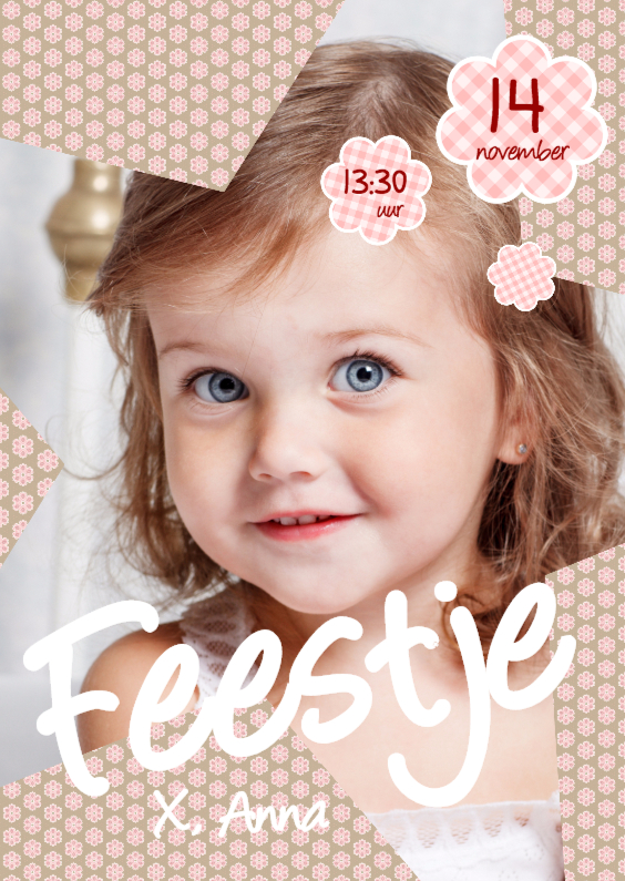 Uitnodiging Ster Meisje - Kinderfeestjes Kinderfeestjes - Uitnodiging Ster Meisje