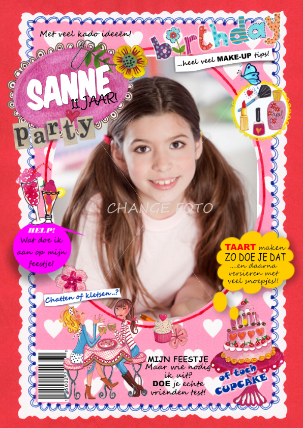 Verjaardag FEEST Tijdschrift Meisje Foto - Kinderfeestjes Kinderfeestjes - Verjaardag FEEST Tijdschrift Meisje Foto