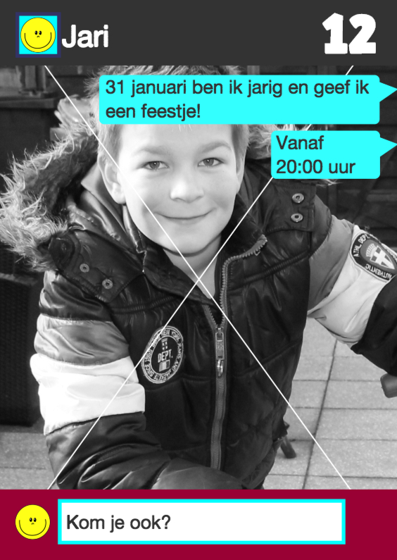 WhatsApp Uitnodiging stoere jongens - Kinderfeestjes Kinderfeestjes - WhatsApp Uitnodiging stoere jongens