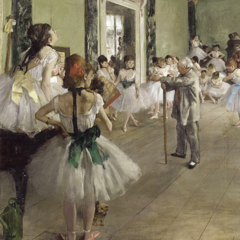 Edgar Degas. De balletklas - Kunstkaarten Kunstkaarten - Edgar Degas. De balletklas