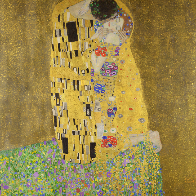 Gustav Klimt. De kus - Kunstkaarten Kunstkaarten - Gustav Klimt. De kus