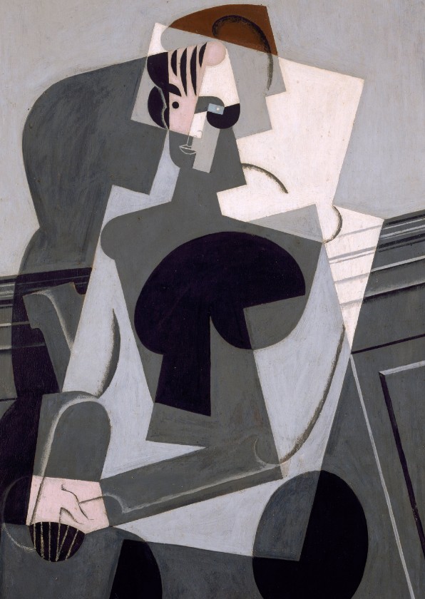 Kunstkaart van Juan Gris. Portret van een vrouw - Kunstkaarten Kunstkaarten - Kunstkaart van Juan Gris. Portret van een vrouw