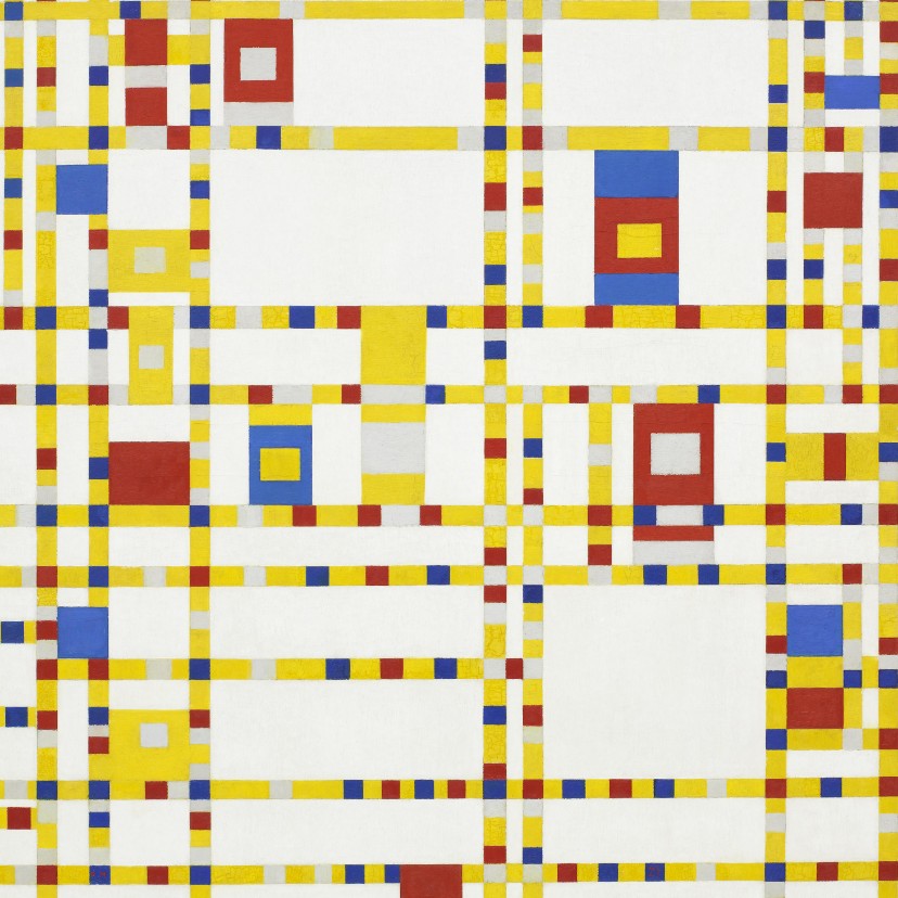 Kunstkaart van Piet Mondriaan. Broadway Boogie Woogie - Kunstkaarten Kunstkaarten - Kunstkaart van Piet Mondriaan. Broadway Boogie Woogie