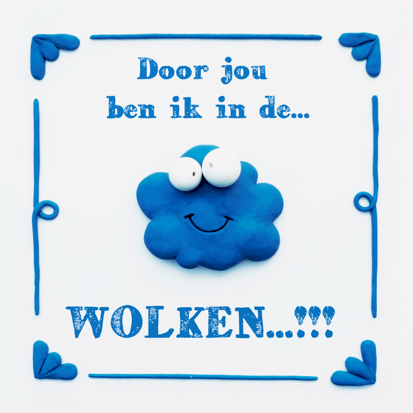 Delfts Blauwe Wolk - Liefde kaarten Liefde kaarten - Delfts Blauwe Wolk