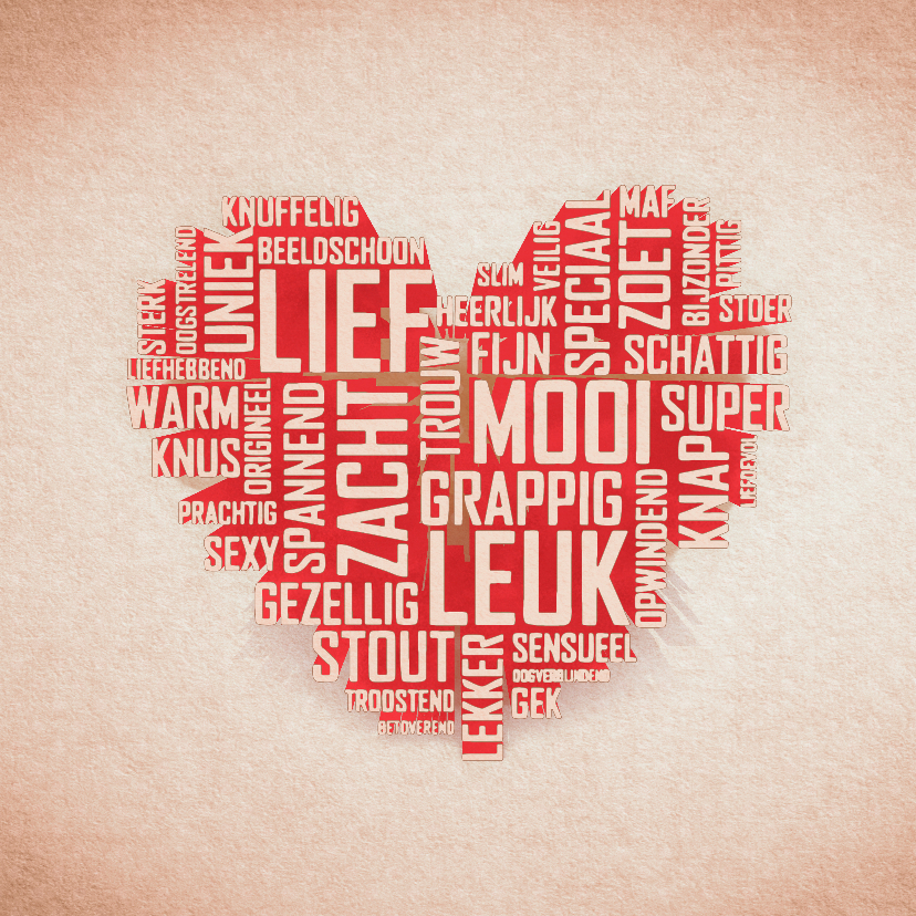 Hart vol complimenten - Liefde kaarten Liefde kaarten - Hart vol complimenten