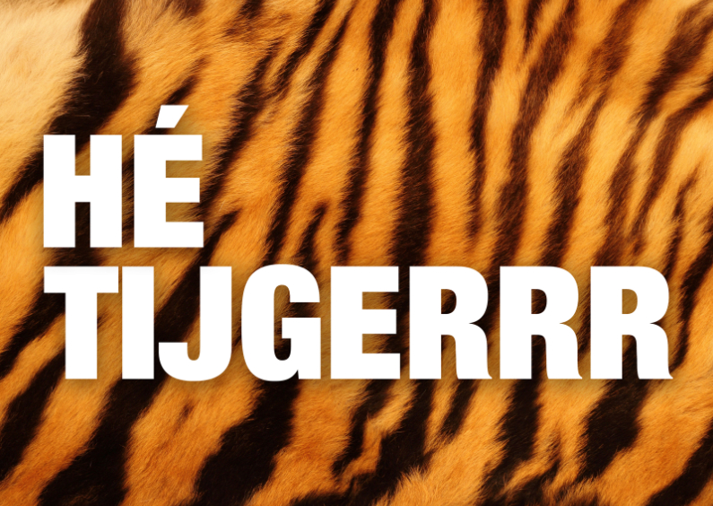 He Tijger kaart - Liefde kaarten Liefde kaarten - He Tijger kaart