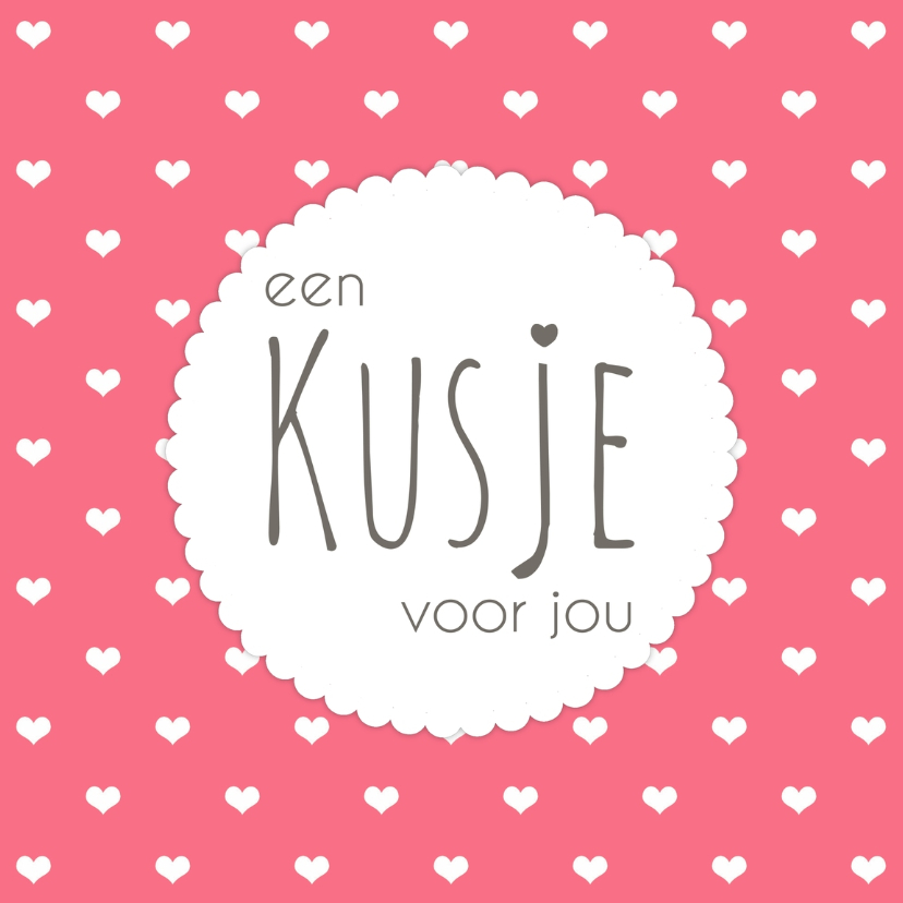 Kaartje "Kusje voor jou" - WW - Liefde kaarten Liefde kaarten - Kaartje "Kusje voor jou" - WW