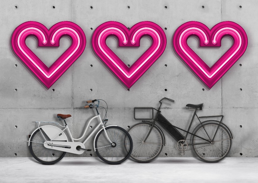 Liefde is samen fietsen - Liefde kaarten Liefde kaarten - Liefde is samen fietsen