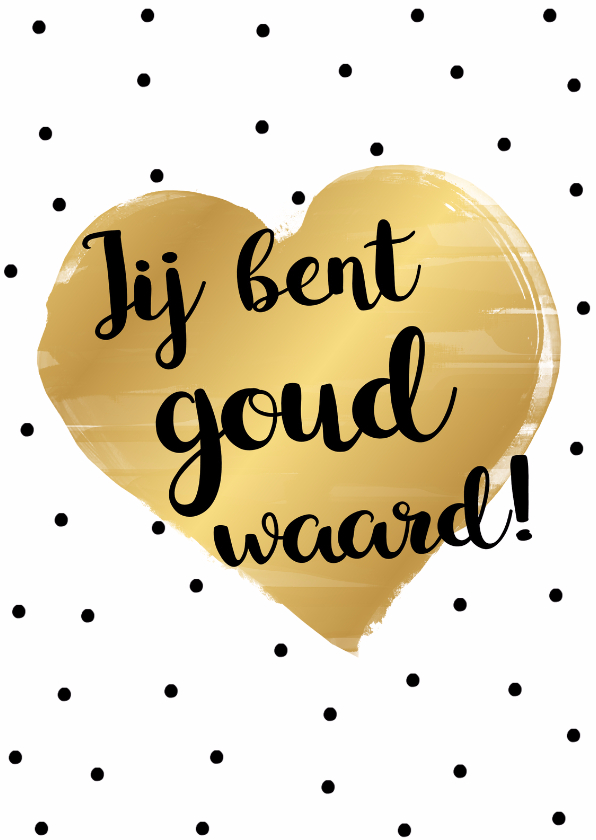 Liefde kaarten - Liefde kaart goud - WW