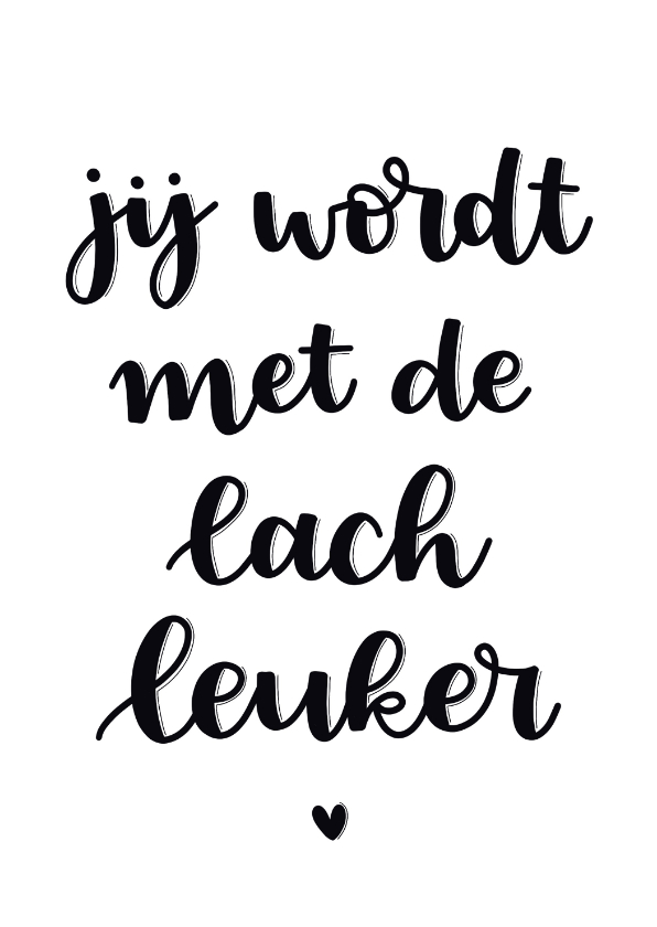 Liefde kaart - Jij wordt met de lach leuker - Liefde kaarten Liefde kaarten - Liefde kaart - Jij wordt met de lach leuker