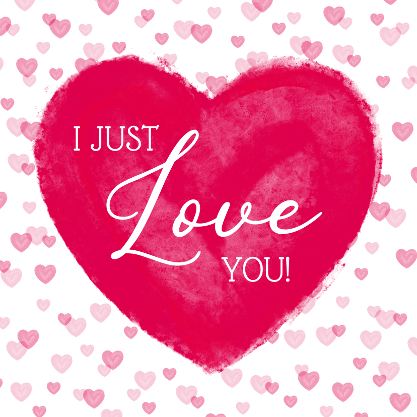 Liefde kaart met groot hart 'I love you' - Liefde kaarten Liefde kaarten - Liefde kaart met groot hart 'I love you'