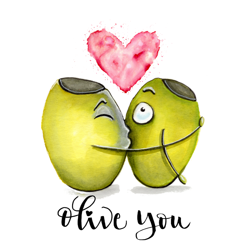 Liefde kaarten Olive you - Liefde kaarten Liefde kaarten - Liefde kaarten Olive you