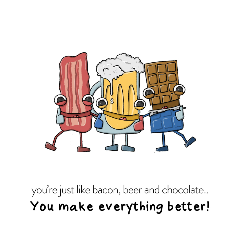 Liefde you make everything better kaart - Liefde kaarten Liefde kaarten - Liefde you make everything better kaart