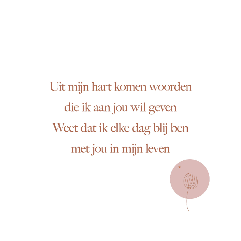 Liefdekaart blij met jou - Liefde kaarten Liefde kaarten - Liefdekaart blij met jou